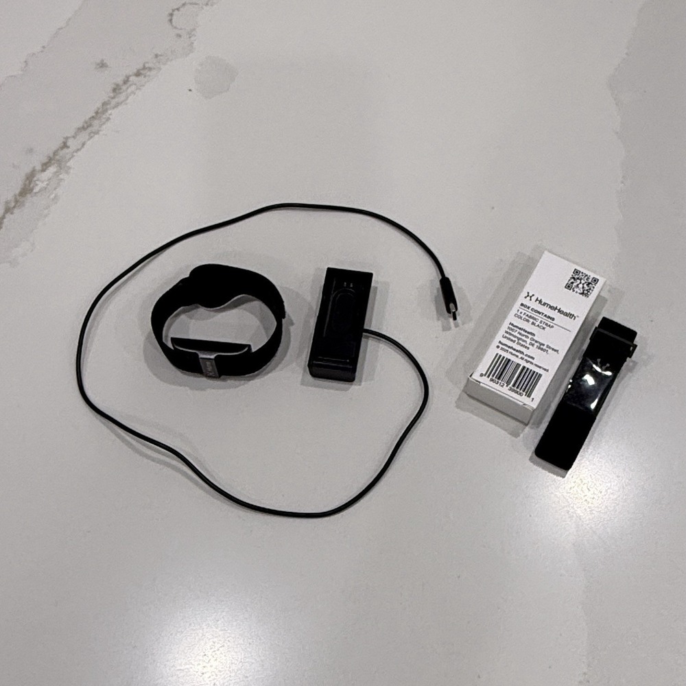 Hume Health Band Fitness Tracker Unisex OS Black Waterproof Extra Strap